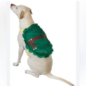 TEENAGE MUTANT NINJA TURTLE dog costume stretchy hook and eye straps NEW size XL